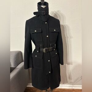 Laundry by Shelli Segal Wool Military Style Utility Overcoat Women’s Size 10